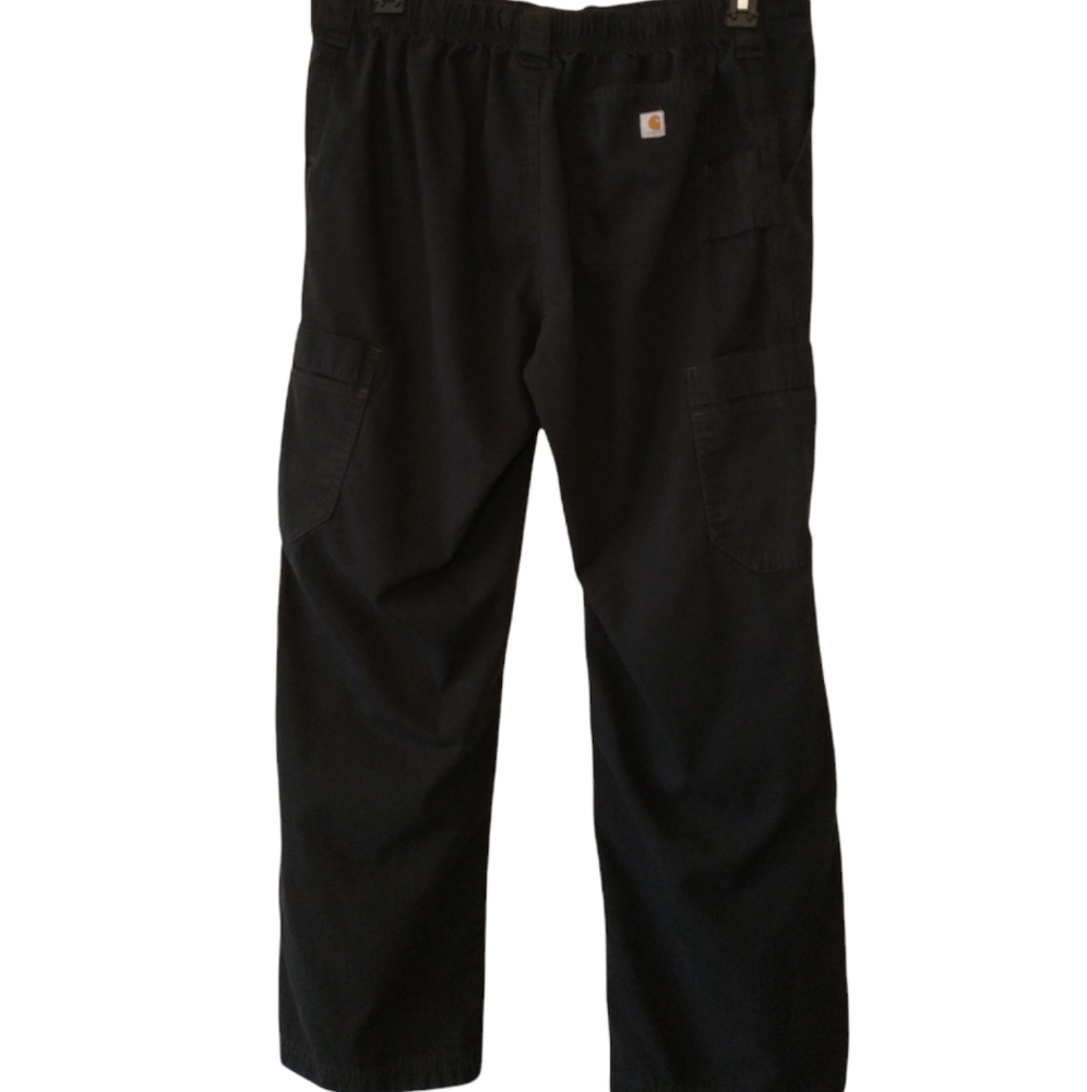 Carhartt Drawstring Cargo Pocket Pants Large Black - Picture 3 of 14